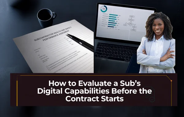 Government prime contractor evaluating subcontractor digital capabilities